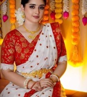 হাফ সিল্ক স্কিন প্রিন্ট শাড়ি